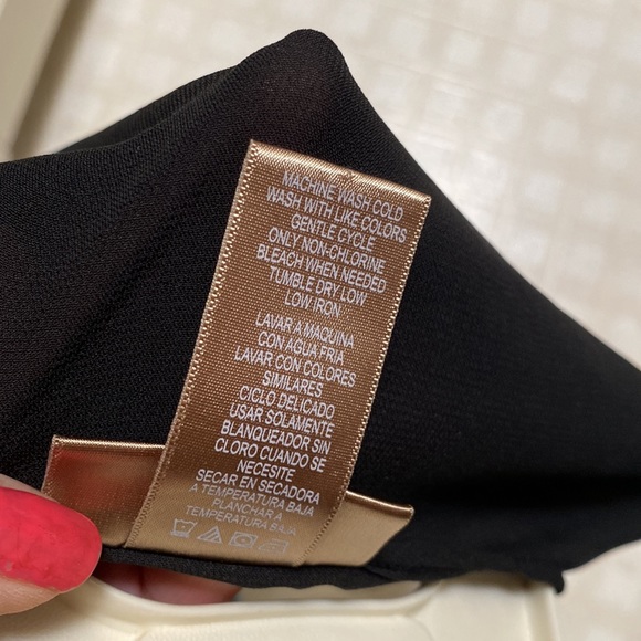 Miss Tina sheer feminine black blouse. - Picture 8 of 8